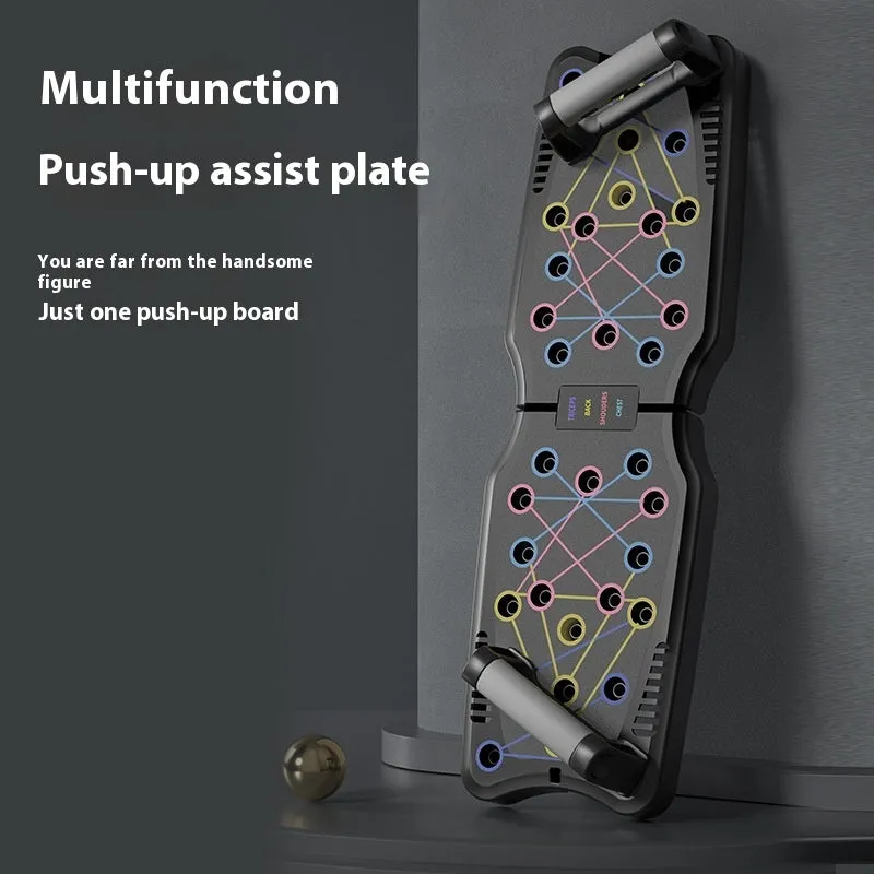 ABS plastic flat push up support plate for chest, shoulder, back and arm workouts
