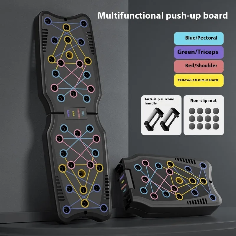ABS plastic flat push up support plate for chest, shoulder, back and arm workouts