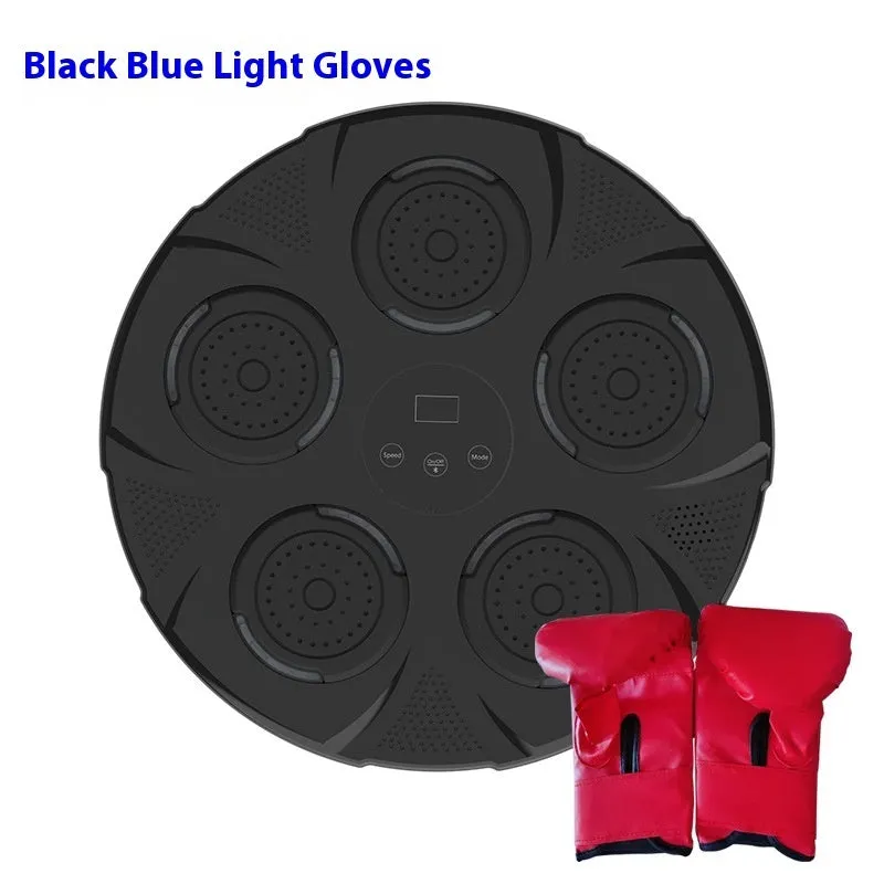 Wall-mounted smart boxing trainer sandbag with LED lights for martial arts practice