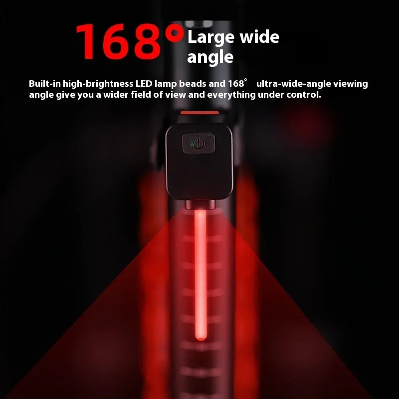 Bicycle taillight safety indicator lamp with multiple flashing modes for night riding