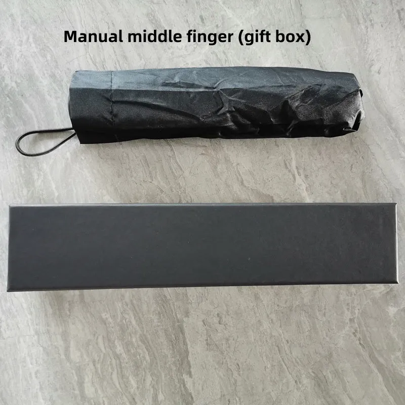 Tri-fold folding umbrella with iron frame and plastic handle in various colour styles
