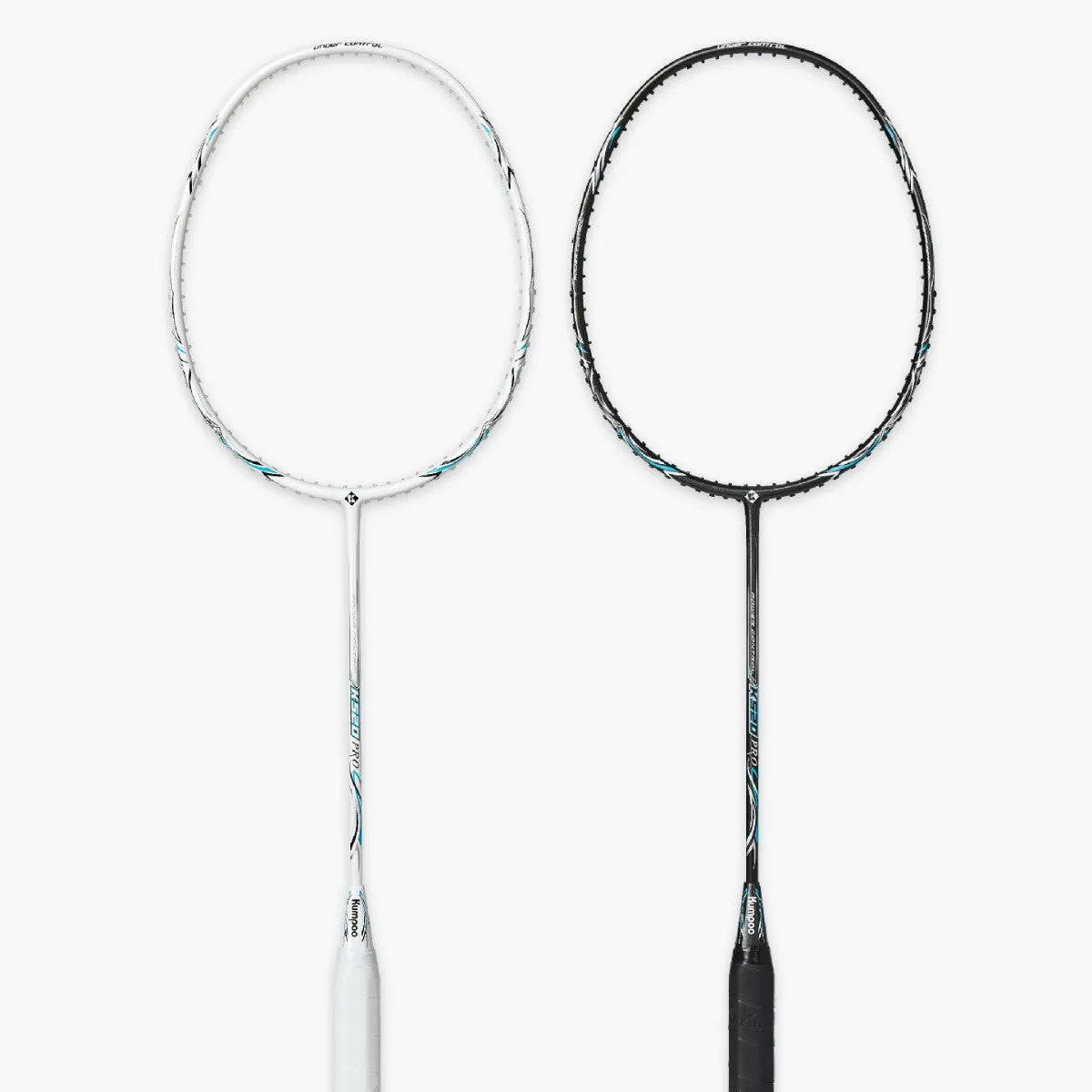 K520pro all-carbon fibre badminton racket in choice of black, pink, or white colours.