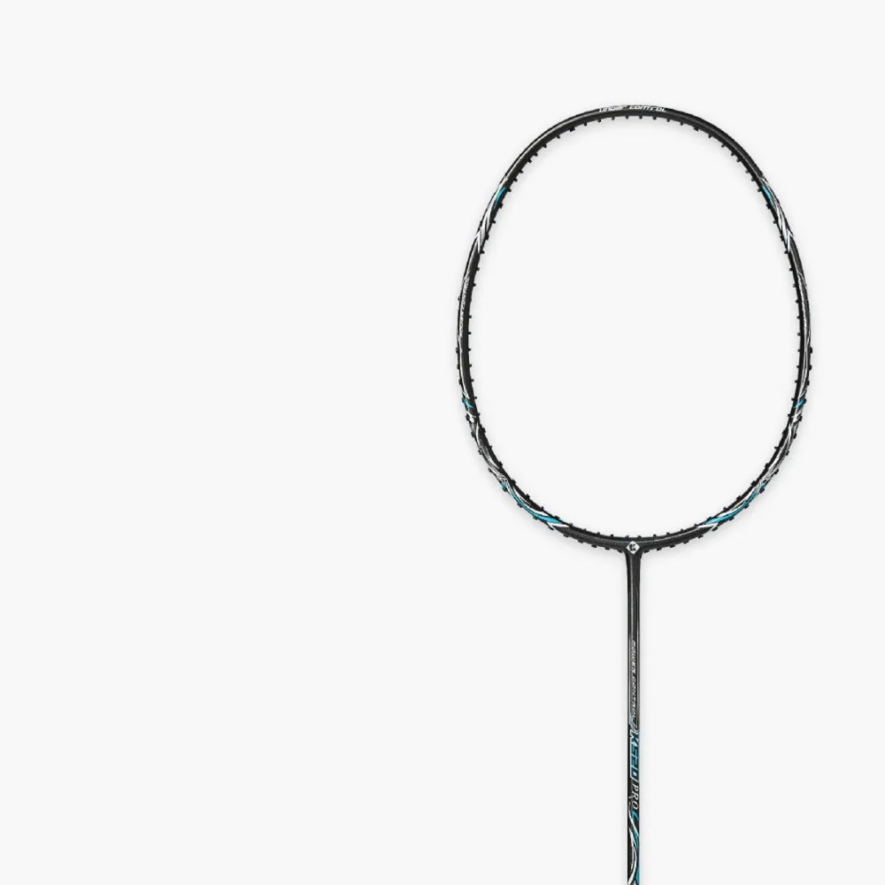 K520pro all-carbon fibre badminton racket in choice of black, pink, or white colours.