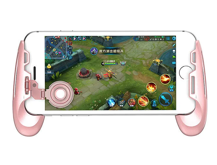 Pink gamepad with rocker grip suspended heat dissipation USB for Android iOS computer