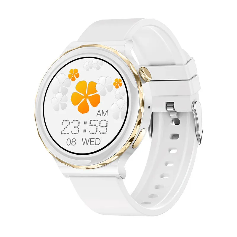 HW52 smart watch round zinc alloy dial IPS touch screen Black Gold colour