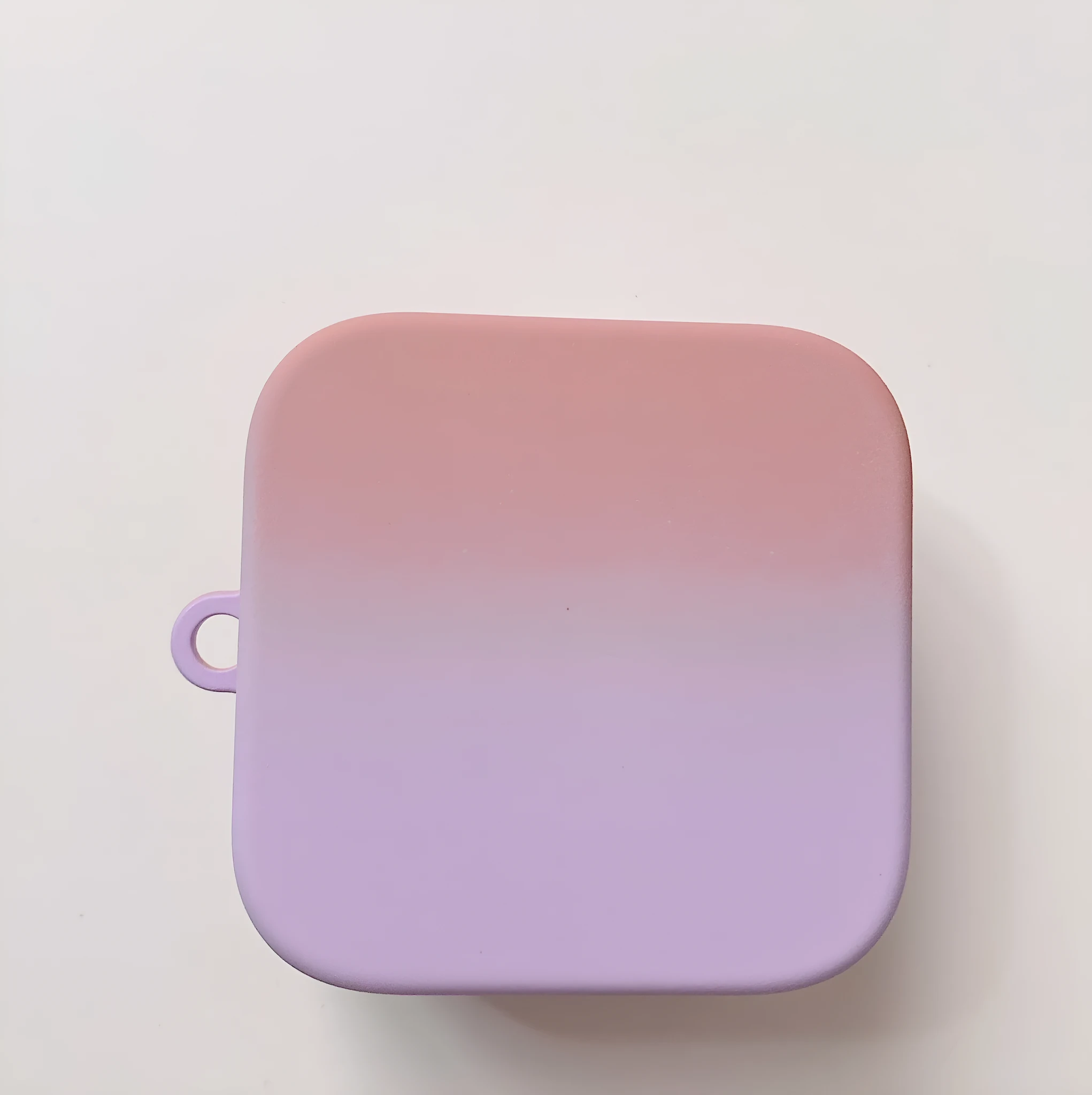 Hard shell PC anti-drop case for Xiaomi Air2 SE, two-colour gradient pink purple with metal hook