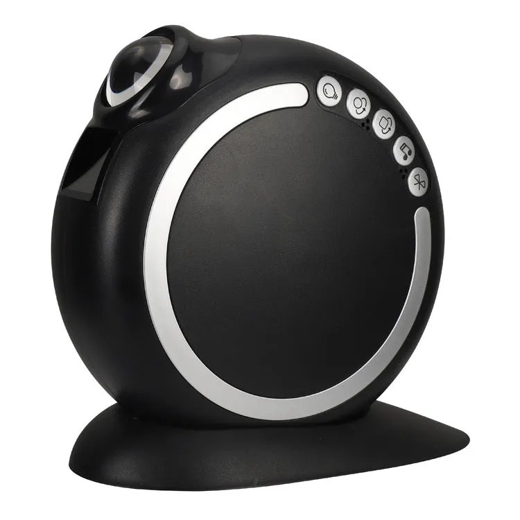 Bluetooth music light atmosphere light decoration LED projection lamp IP65 in black, USB powered