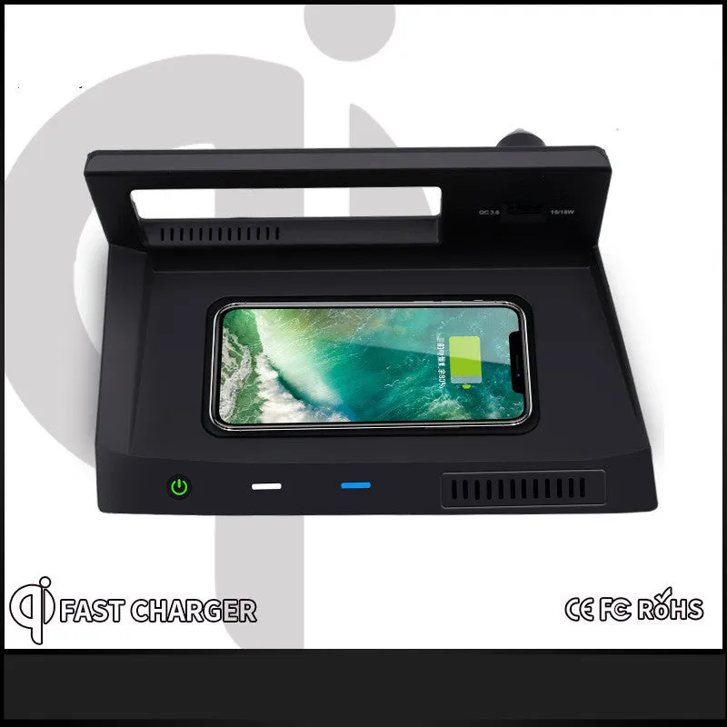 Car mobile phone wireless charger for Tiguan L with fast charge QI standard and USB output