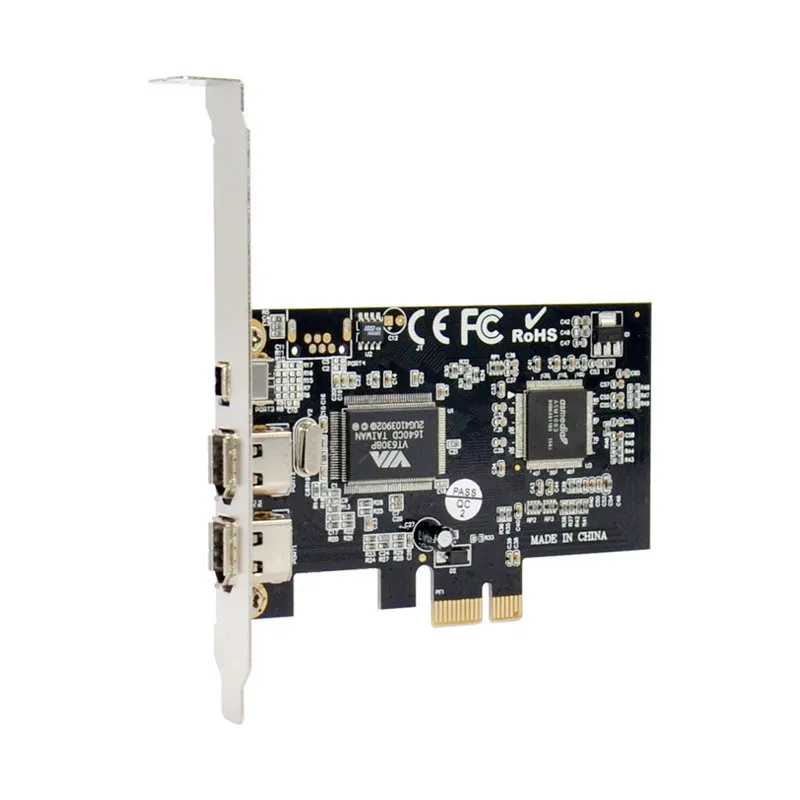 SUNWEIT ST21 PCIe X1 FireWire card with VT6308P chipset and 2+1 IEEE 1394a ports