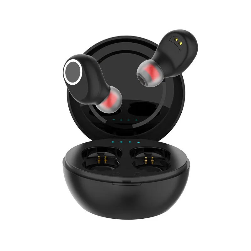 LB-10 wireless TWS Bluetooth headset with charging case in black, pink, and white