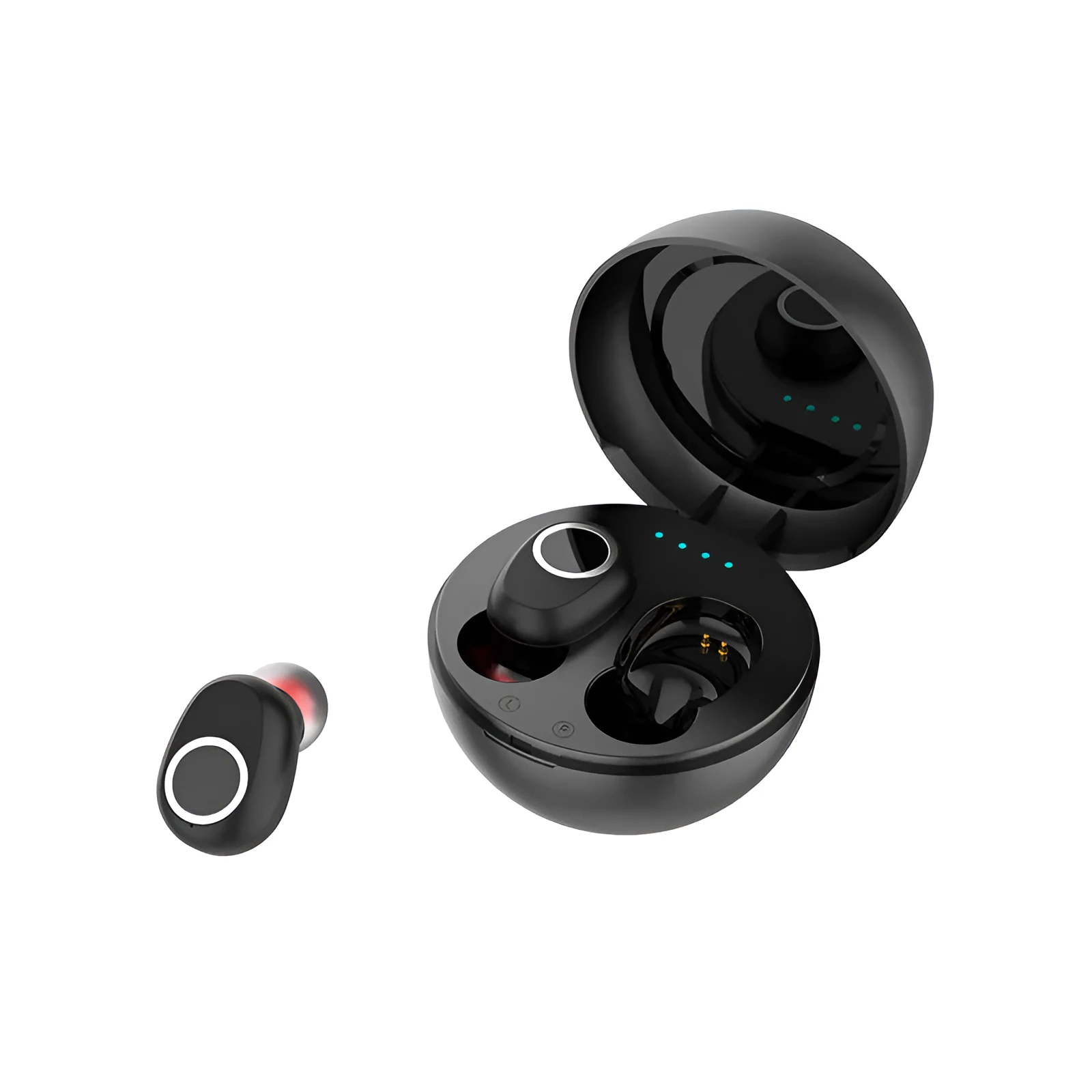 LB-10 wireless TWS Bluetooth headset with charging case in black, pink, and white