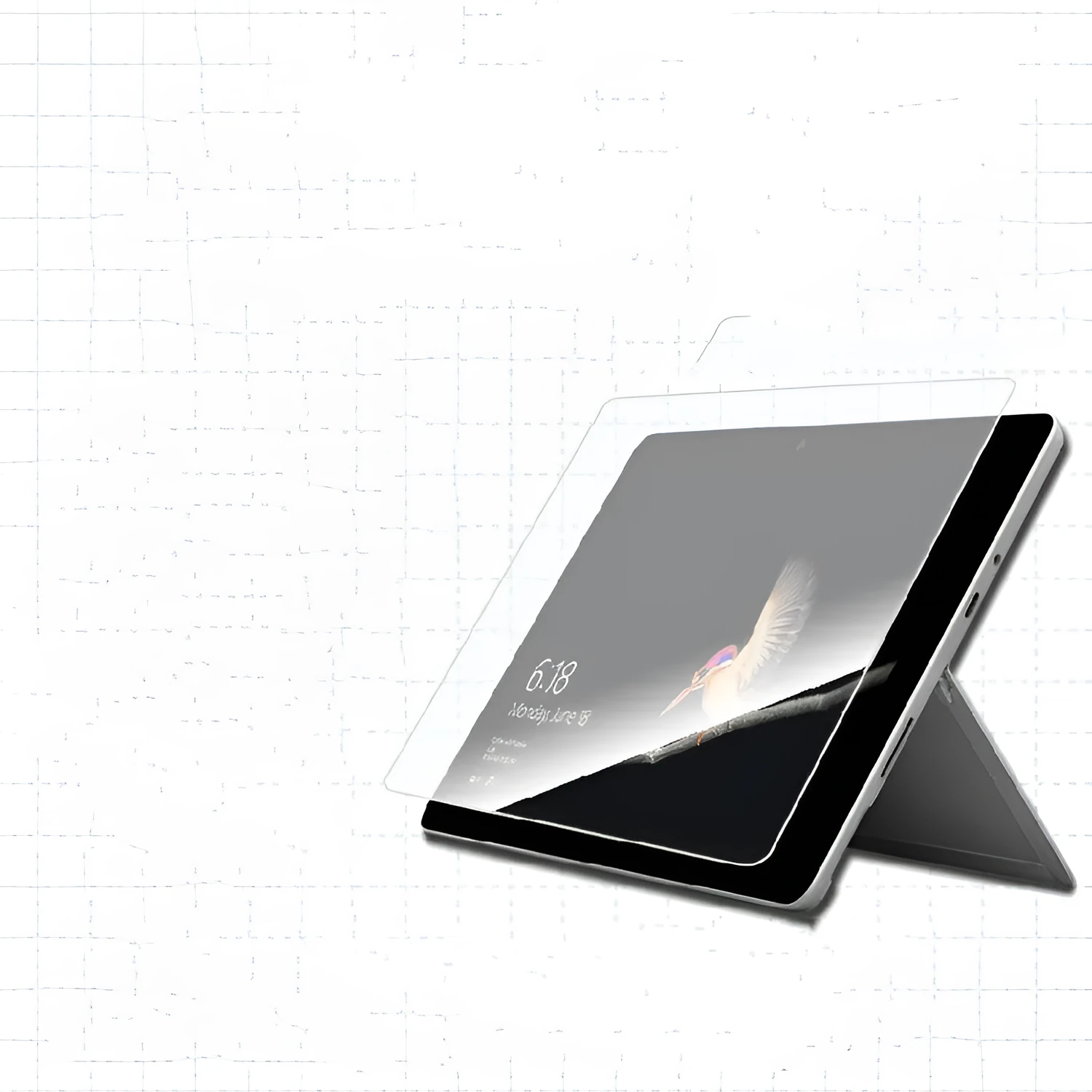 15-inch anti-peeping tempered glass screen protector for Wacom DTK1661K0F display