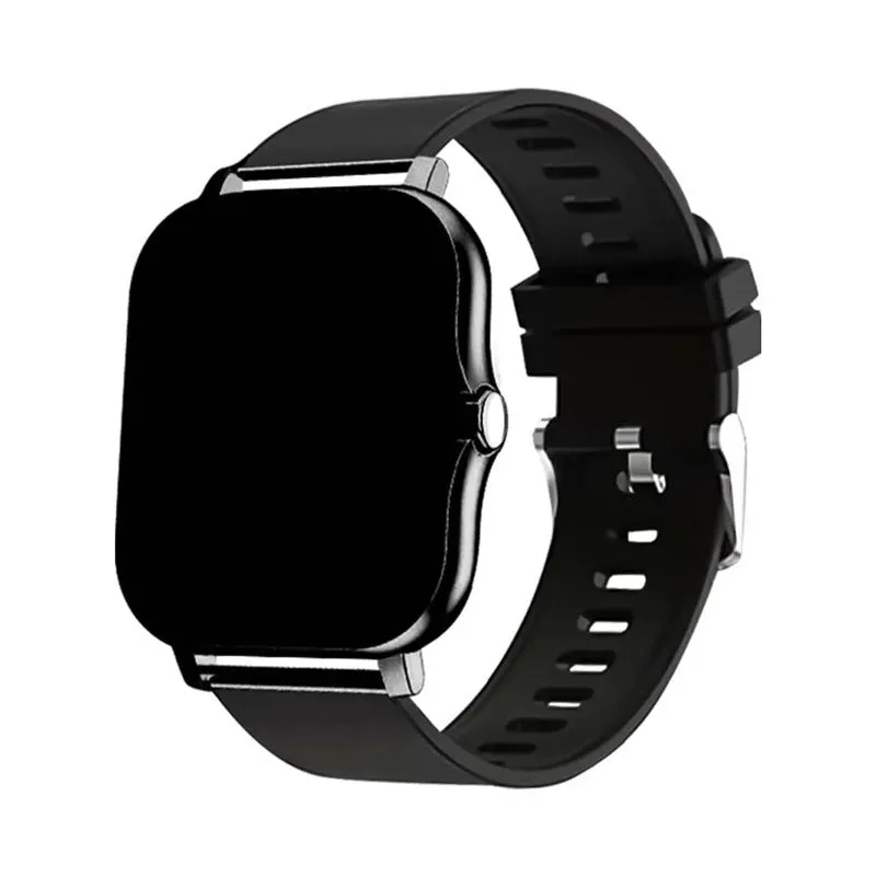 Smart watch with 144-inch touchscreen display showing health metrics and call functions
