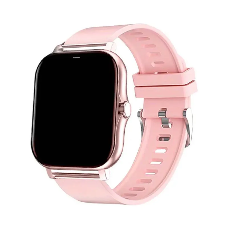 Smart watch with 144-inch touchscreen display showing health metrics and call functions