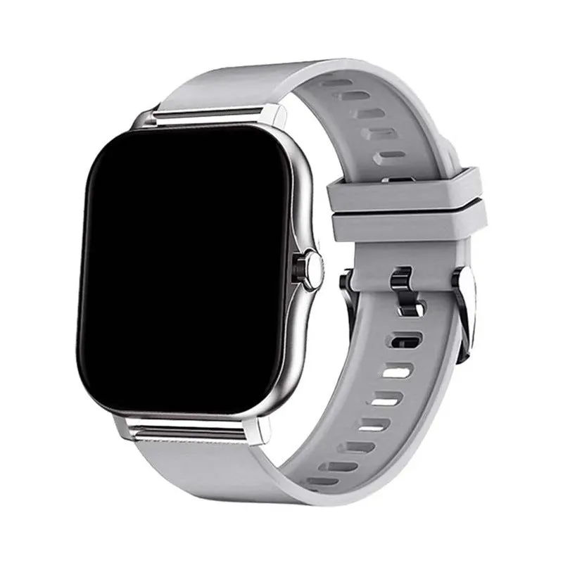 Smart watch with 144-inch touchscreen display showing health metrics and call functions
