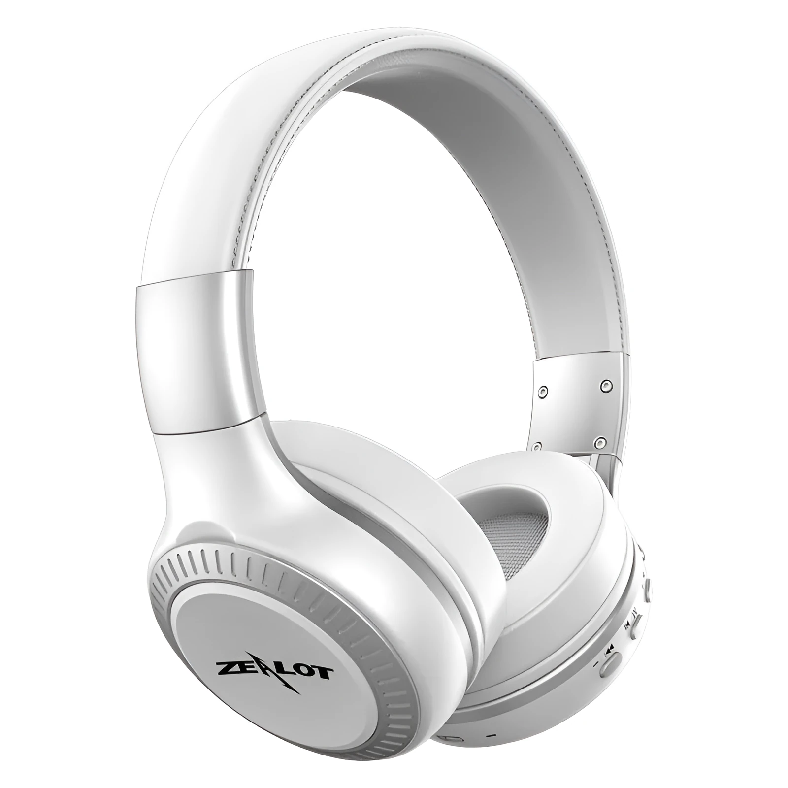 ZL B19 blue wireless Bluetooth gaming headset with head-mounted design showing ear cushions