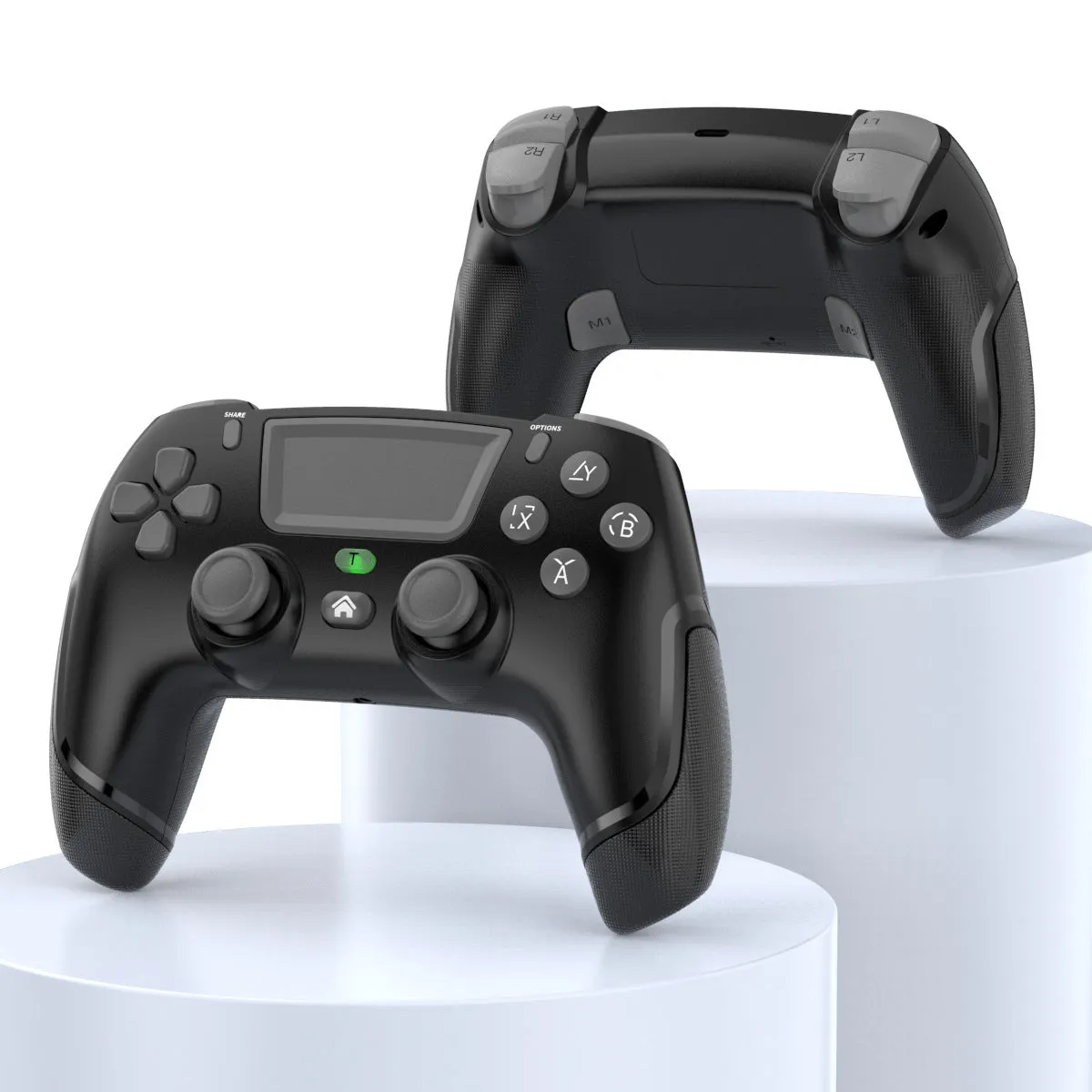 Fruit green wireless Bluetooth gamepad controller for PS4, PC, Switch and mobile devices