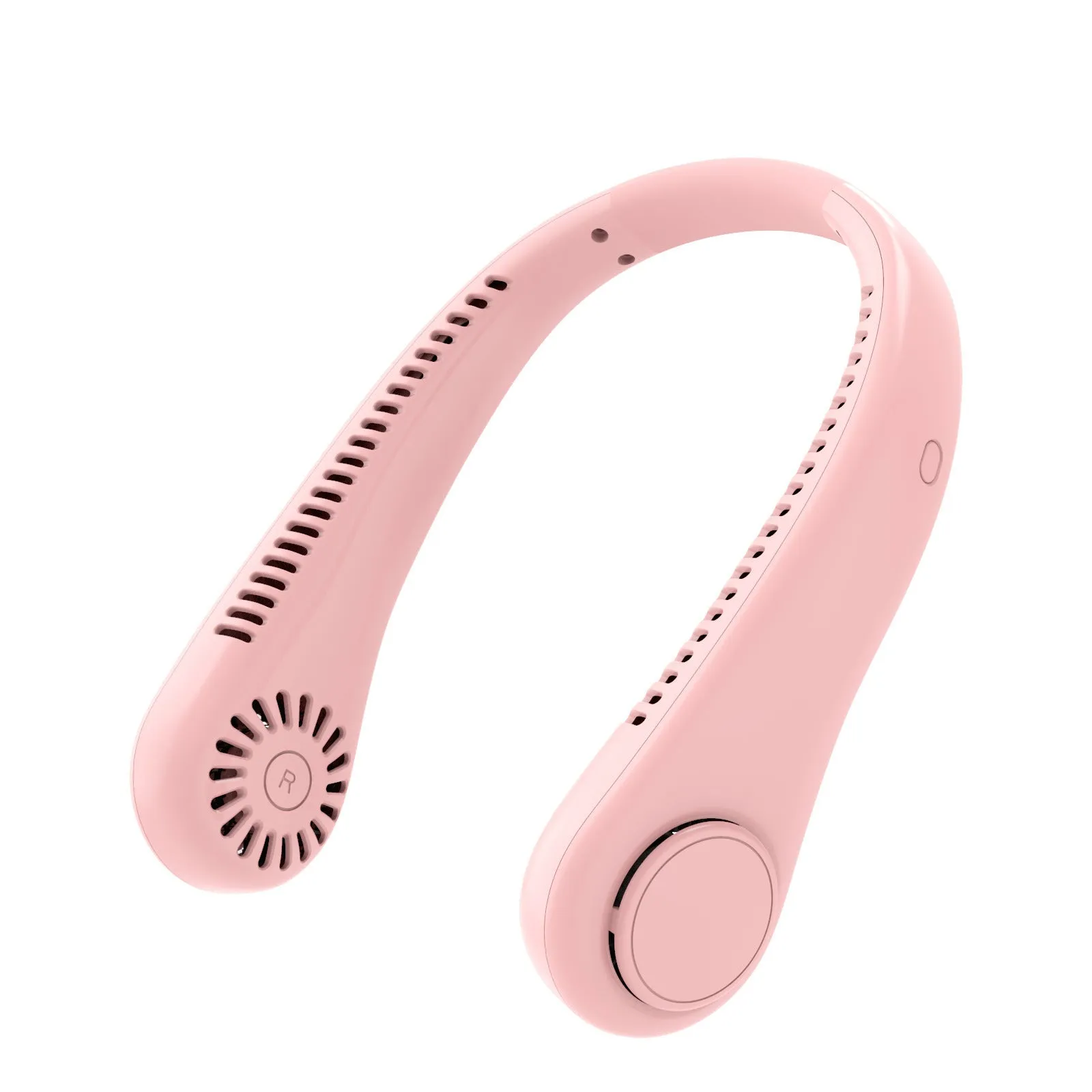 USB rechargeable neck hanging fan in modern Chinese style design with brushless motor