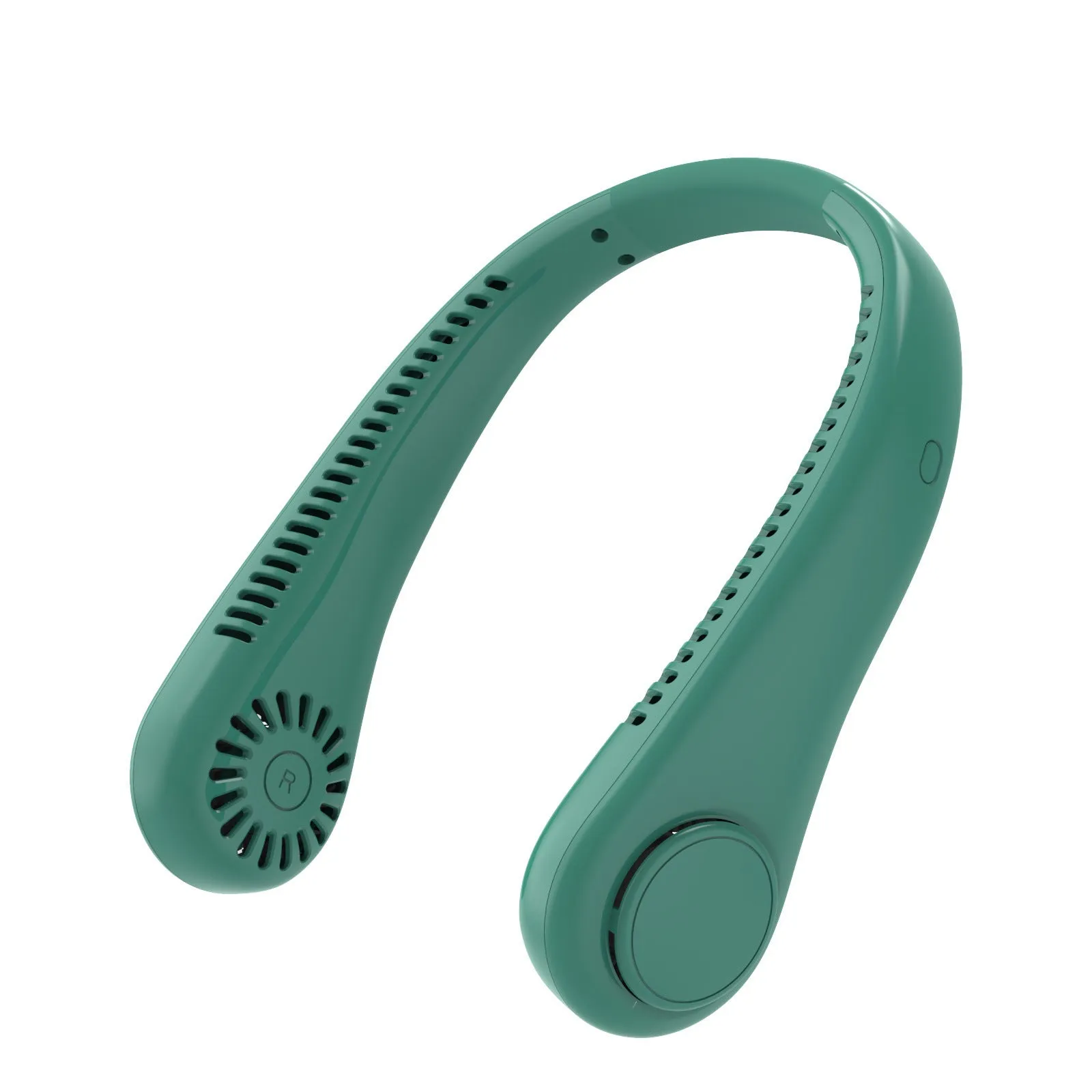 USB rechargeable neck hanging fan in modern Chinese style design with brushless motor