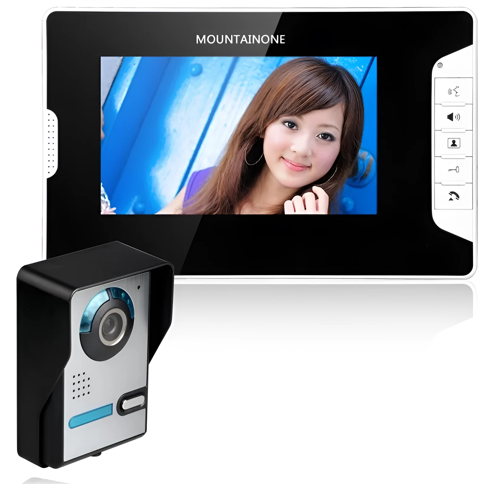Shanyi Shida 7-inch video door phone monitor and waterproof outdoor camera with night vision