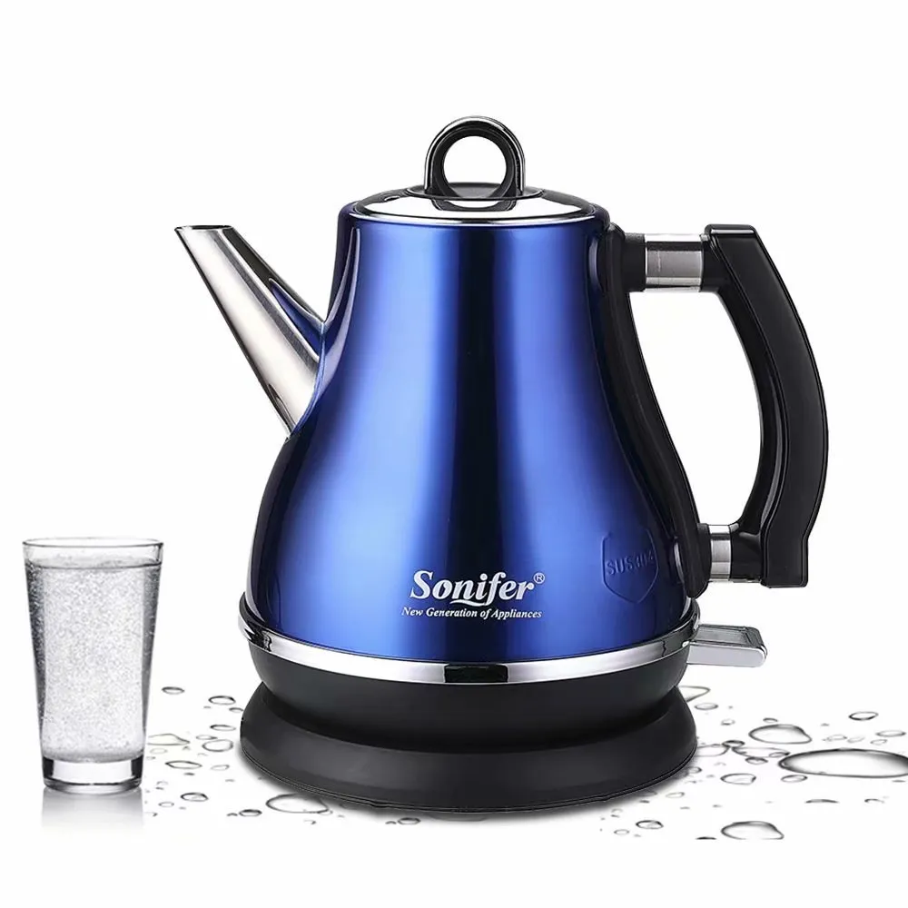 Son-mother ceramic teapot set with stainless steel construction in retro literary design
