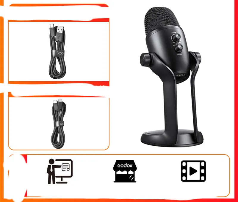 God cow UMIC82 wireless karaoke microphone with noise-cancelling technology