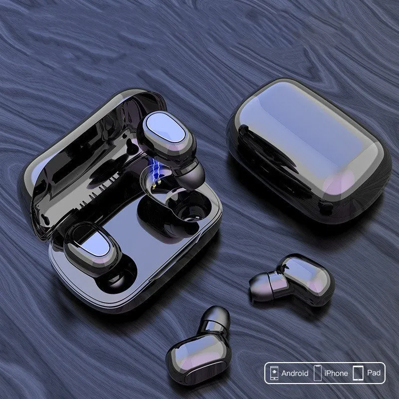True wireless Bluetooth headset in Black, Pink and White colours with charging case