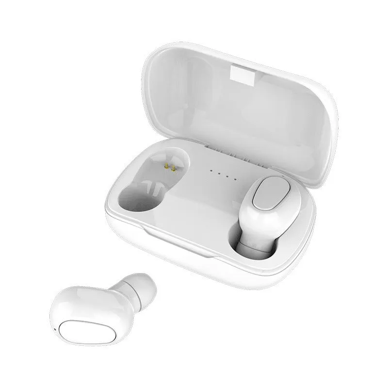 True wireless Bluetooth headset in Black, Pink and White colours with charging case