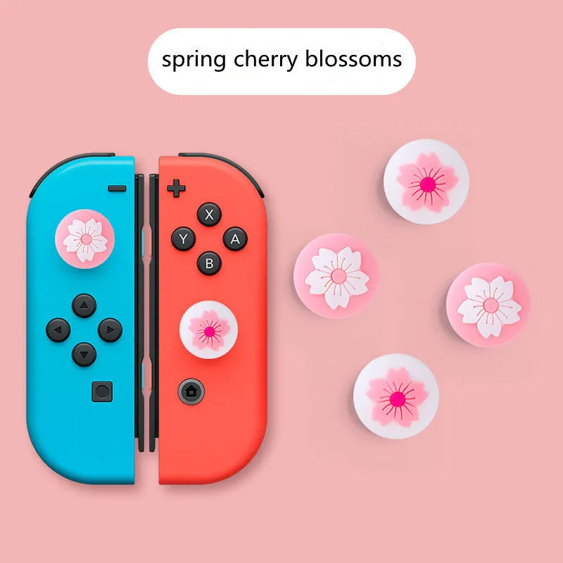 Silicone rocker caps and Joy-Con sleeves for Nintendo Switch Lite in assorted colours.