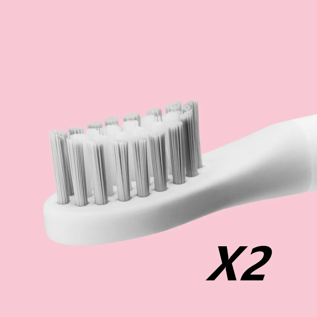 SOOCAS sonic electric toothbrush in blue or pink with round brush head