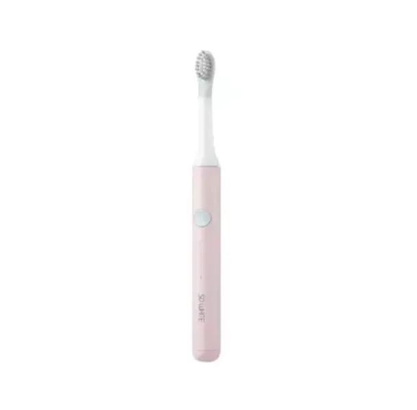 SOOCAS sonic electric toothbrush in blue or pink with round brush head
