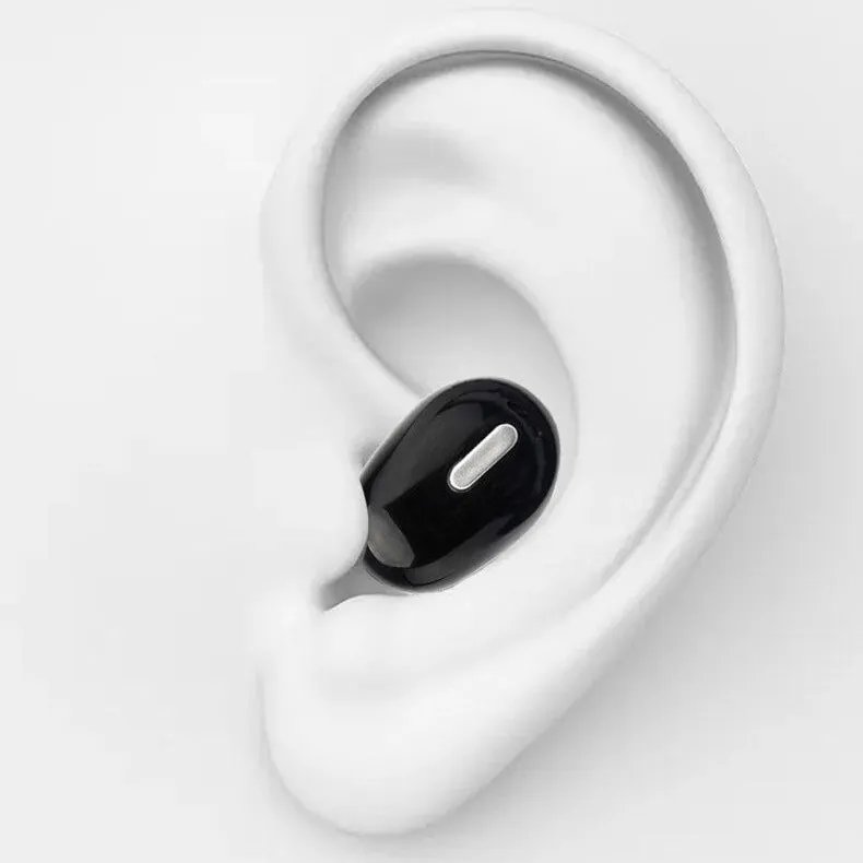 X9 mini single-ear Bluetooth headset in black or white with optional charging case
