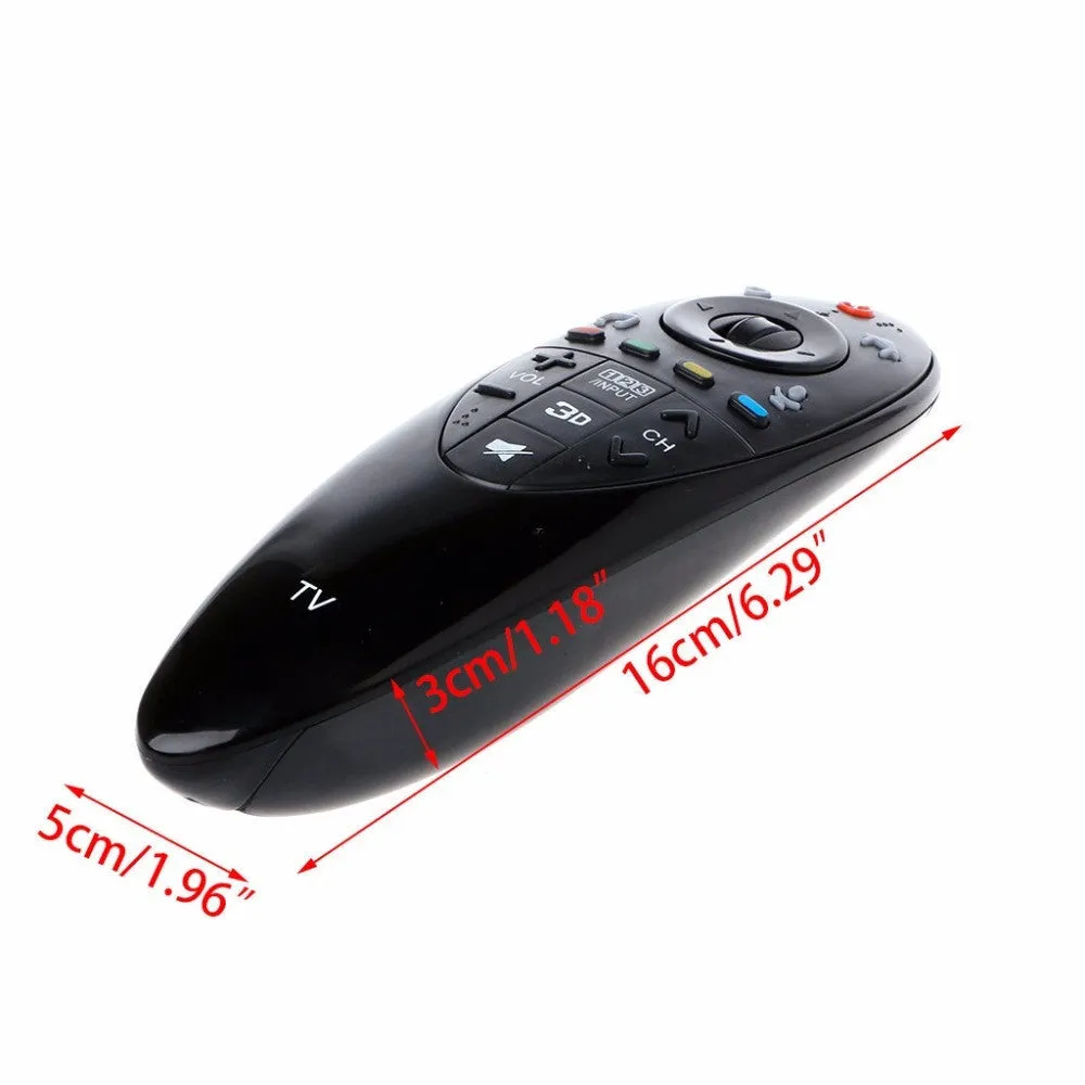 Black LG AN-MR500G replacement TV remote control on white background.