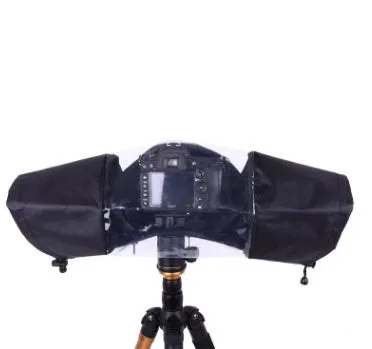Single lens reflex camera rainproof cover with kangaroo pin fastening system for DSLR protection