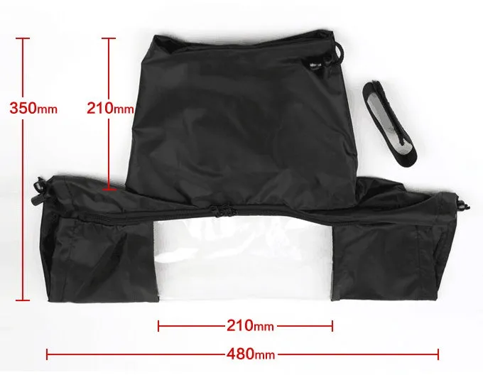 Single lens reflex camera rainproof cover with kangaroo pin fastening system for DSLR protection