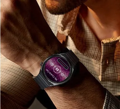 46mm smartwatch with offline payment and Bluetooth calling on wrist with multiple strap options