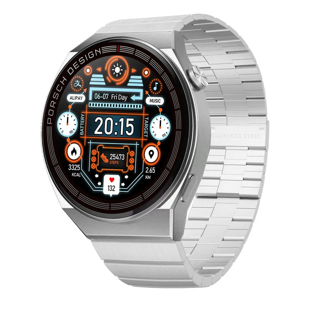 46mm smartwatch with offline payment and Bluetooth calling on wrist with multiple strap options
