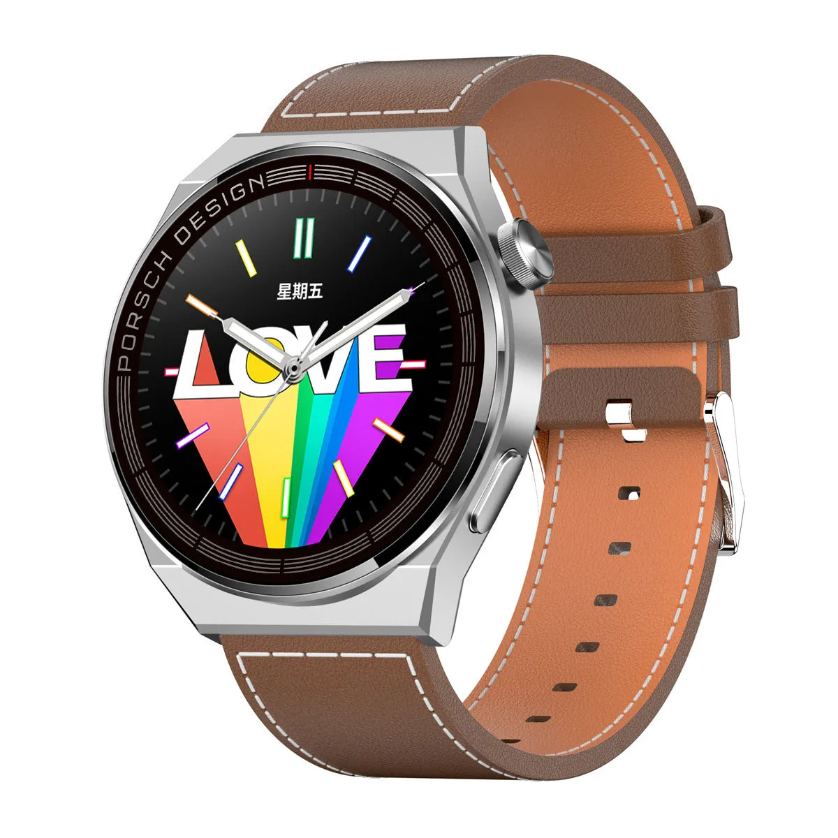 46mm smartwatch with offline payment and Bluetooth calling on wrist with multiple strap options