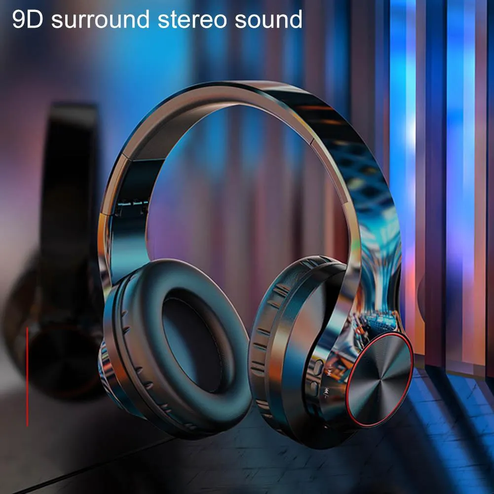 A11 wireless Bluetooth headphones in blue colour showing head-mounted design with bilateral earpieces