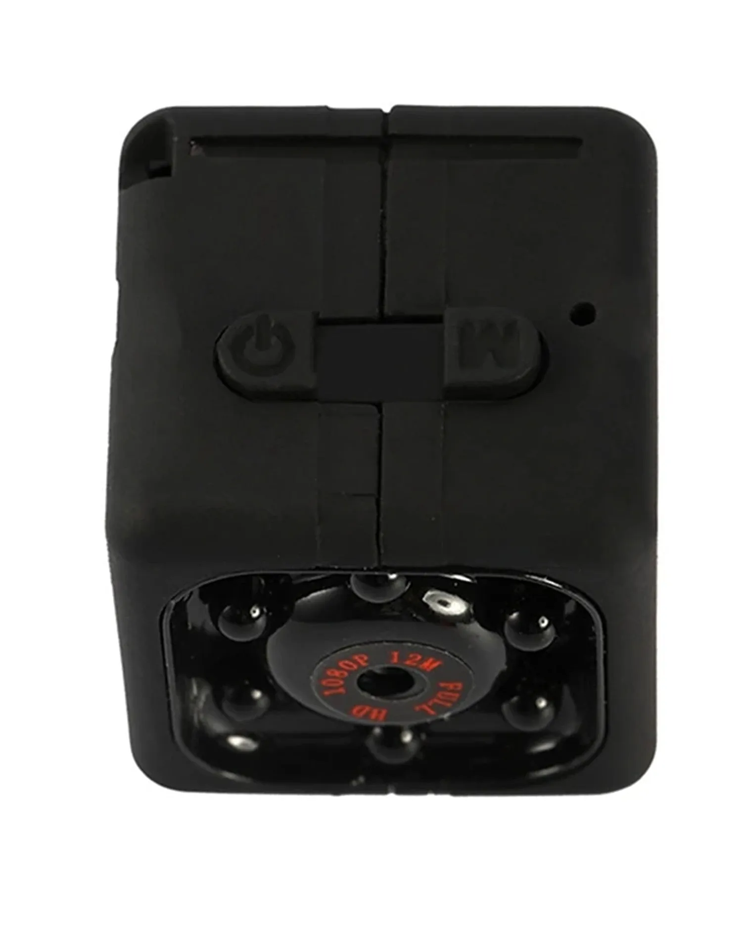 Black mini USB dash camera with infrared night vision for 1080P vehicle recording