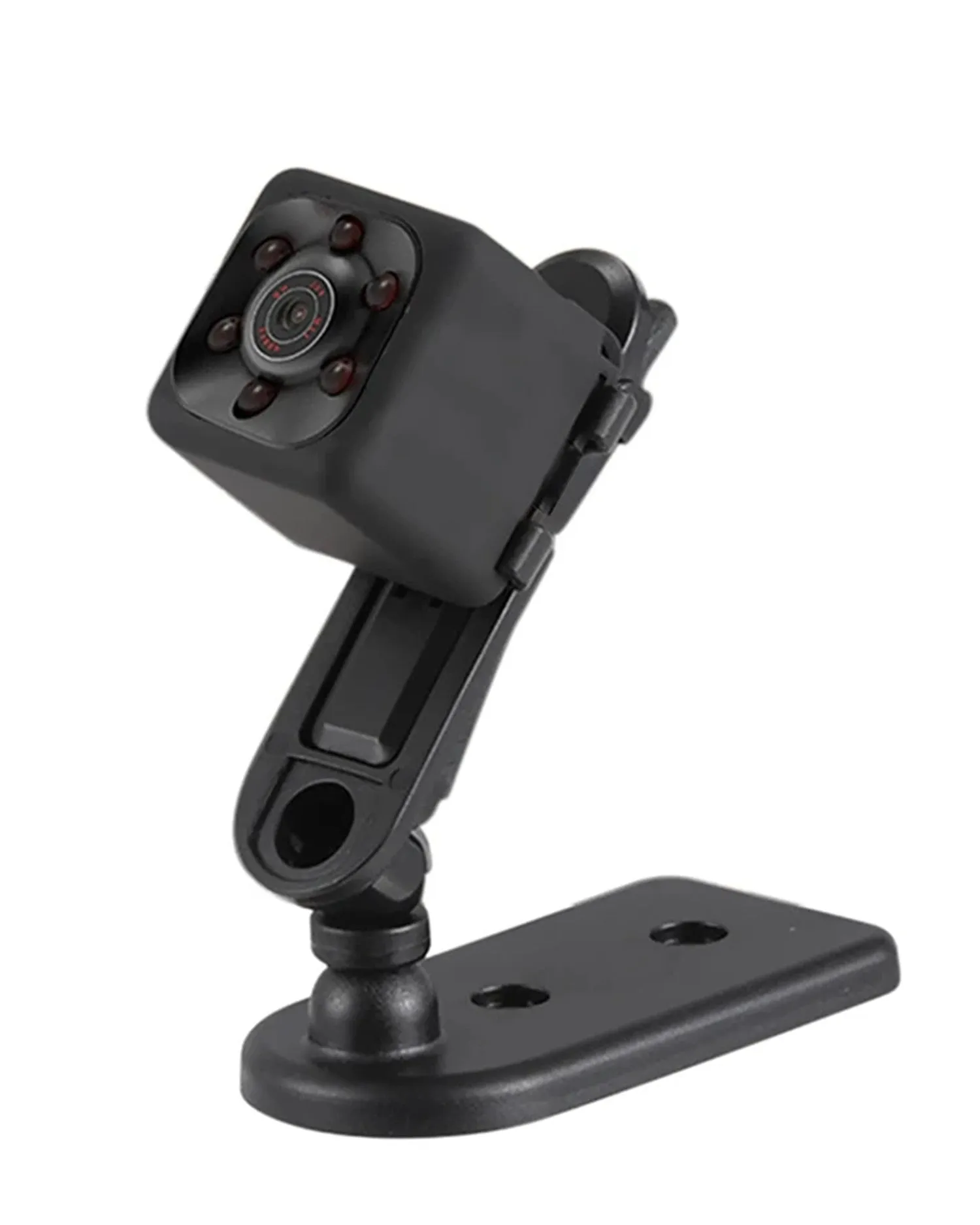 Black mini USB dash camera with infrared night vision for 1080P vehicle recording