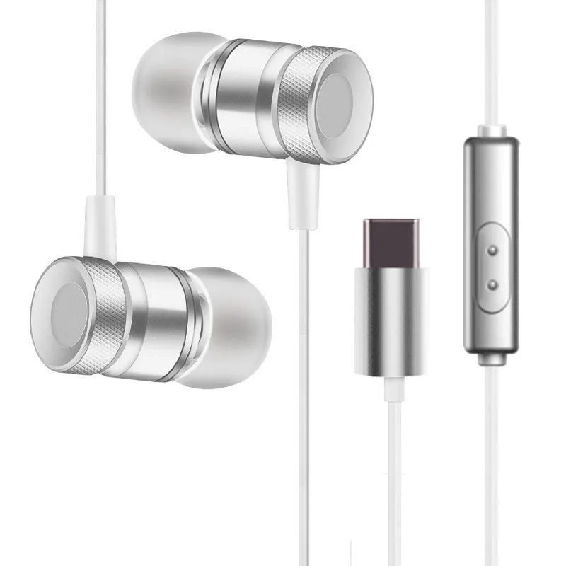 In-ear headphones with TPE cable in black, gold, pink, or silver colours showing 10mm drivers