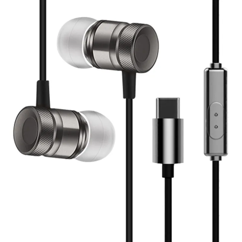In-ear headphones with TPE cable in black, gold, pink, or silver colours showing 10mm drivers
