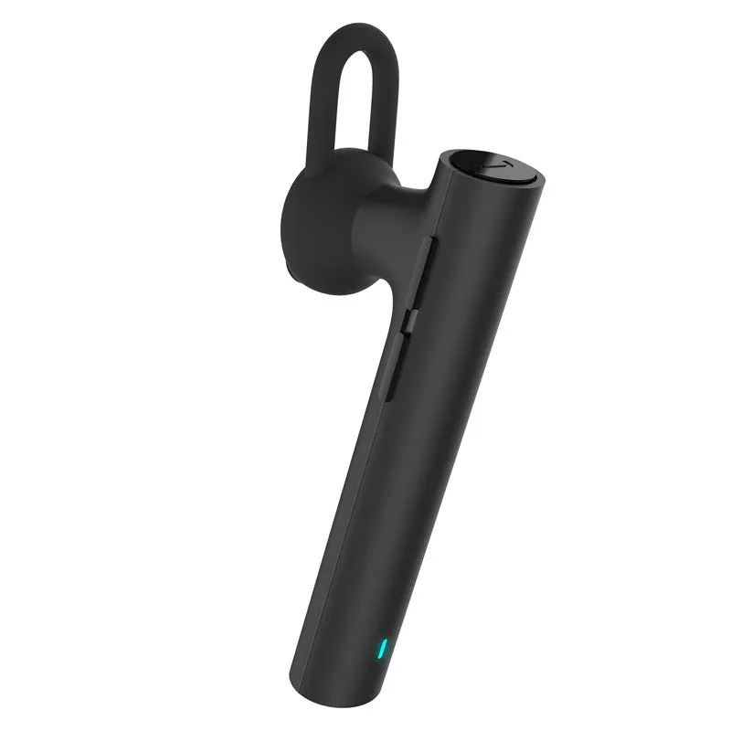 Compact wireless Bluetooth headset in black or white with 5.6 cm dimensions