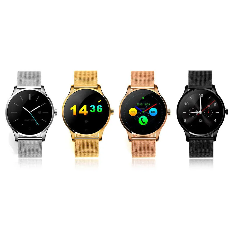 K88H smartwatch with 1.3-inch IPS screen showing heart rate monitoring display