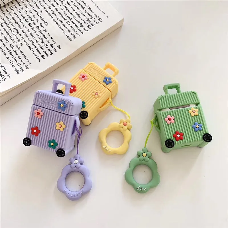 Flip-type silicone protective cover for Apple AirPods 1st and 2nd generation charging cases