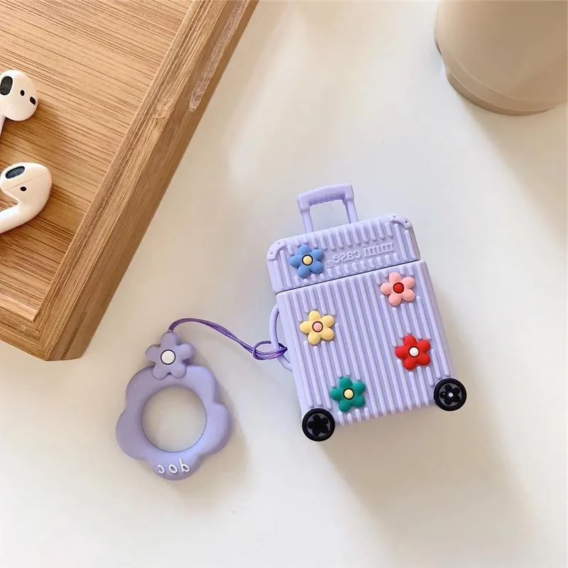 Flip-type silicone protective cover for Apple AirPods 1st and 2nd generation charging cases