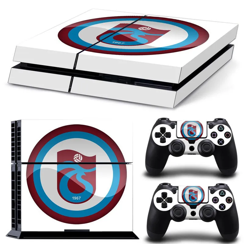 Thin 0.001mm PVC protective film skin with HD print for Sony PS4 console.