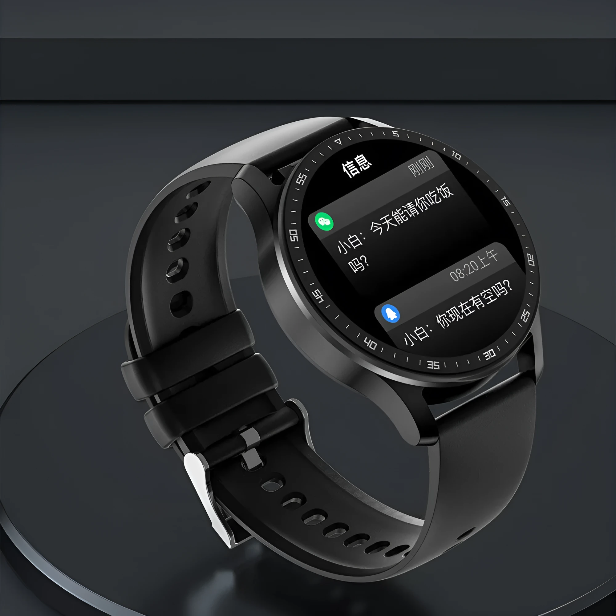 X7 smart Bluetooth headset watch with large touchscreen and TWS earbuds in black or silver.