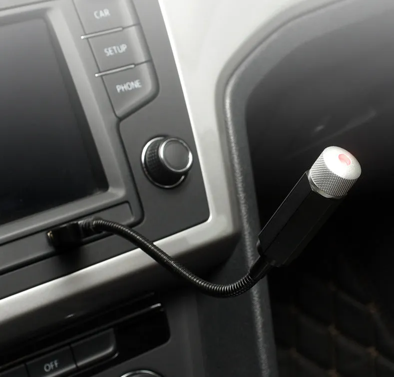 Purple starry sky car roof light with USB hose connection for GM vehicles
